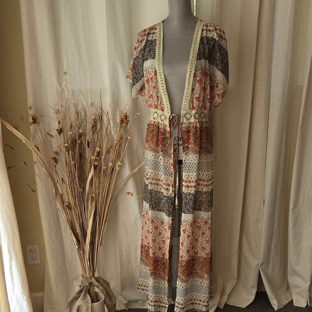 DAVI & DANI Boho Sheer Duster